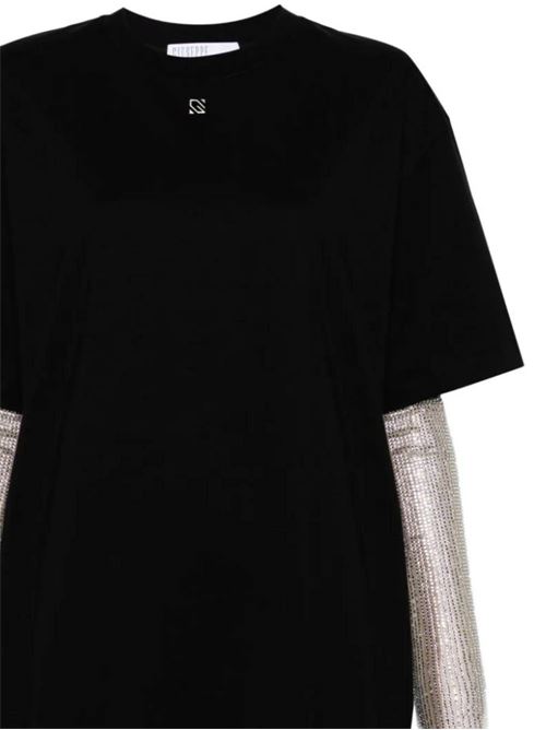 Black cotton jersey dress GIUSEPPE DI MORABITO | 02PSDR353G0229599